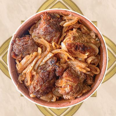 Braised Beef And Carmalised Onions