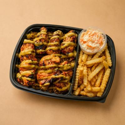 Half Grilled Lemon Pepper Chicken Meal
