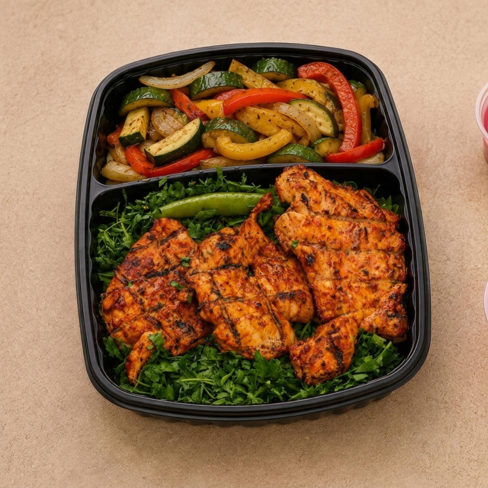 Grilled Chicken with sauteed Vegetables